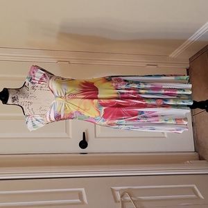 Floral Flowy Flare Dress